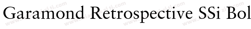 Garamond Retrospective SSi Bold Italic字体转换